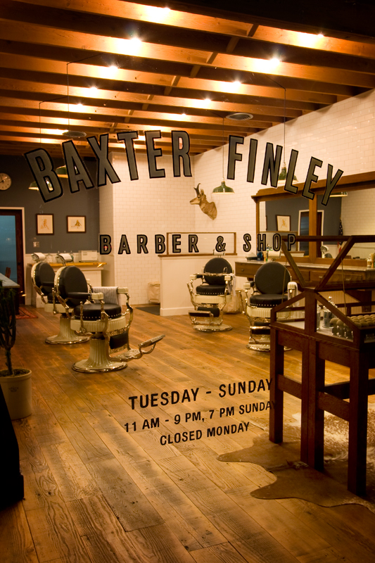 Baxter finley barber shop.