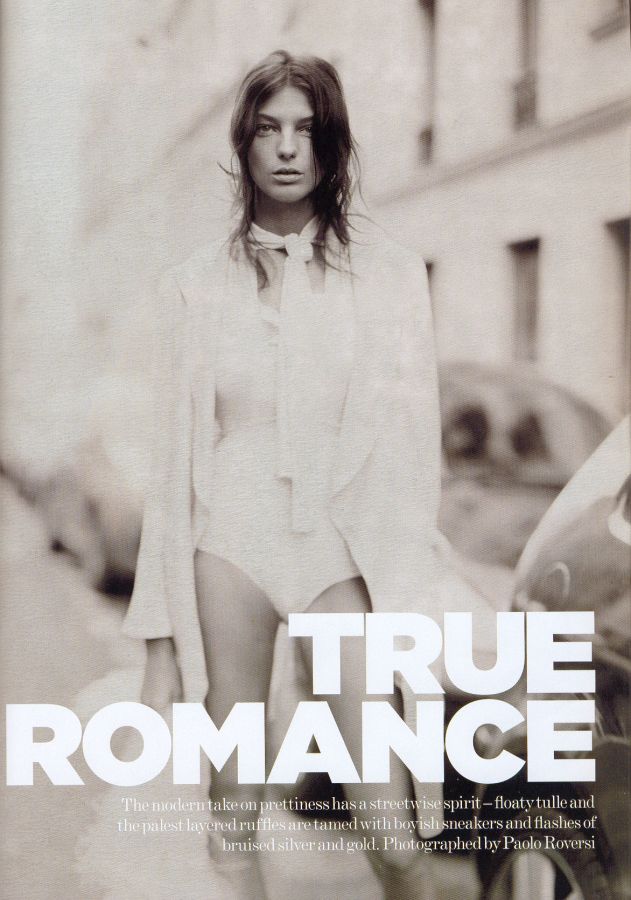 Daria Werbowy Vogue UK May 2007